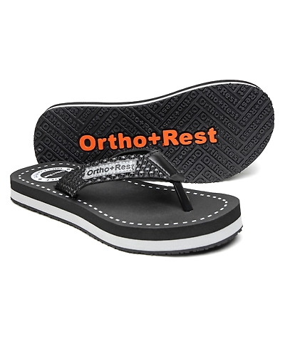 Ortho + Rest Men soft and comfortable lightweight ortho slipper - M10000-Black-1