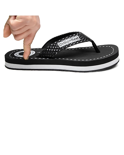 Ortho + Rest Men soft and comfortable lightweight ortho slipper - M10000-Black-2