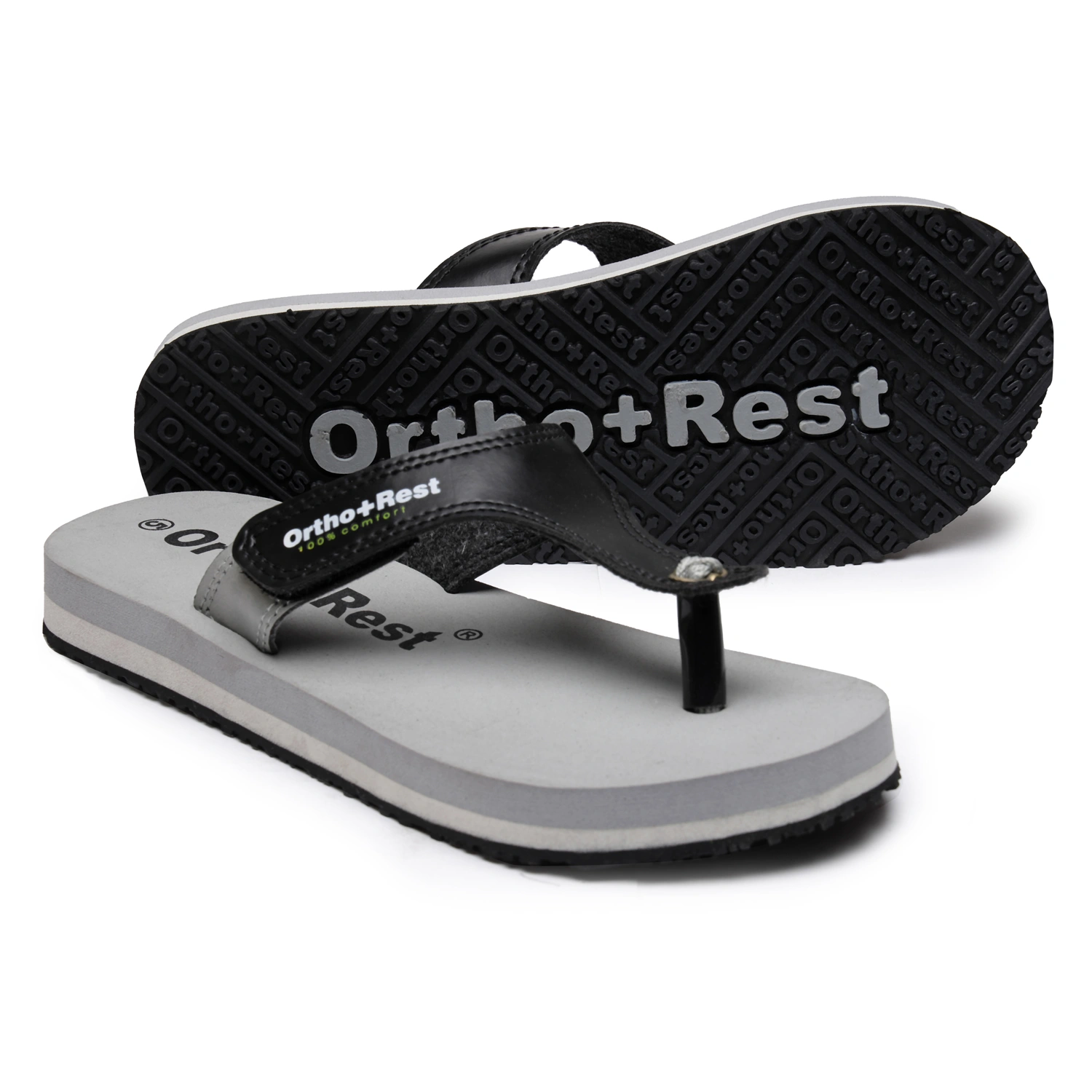 Ortho + Rest Extra Soft Doctor Flip Flop for Women - L700-Grey-1