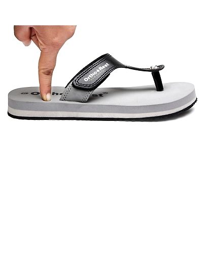 Ortho + Rest Extra Soft Doctor Flip Flop for Women - L700-Grey-2