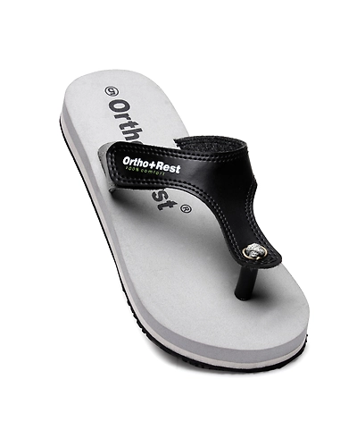 Ortho + Rest Extra Soft Doctor Flip Flop for Women - L700-Grey-3