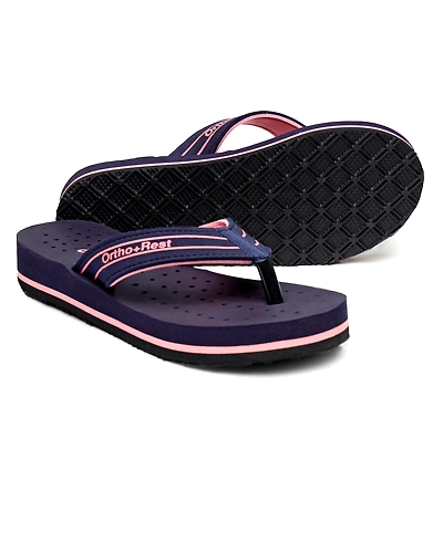 Ortho + Rest Women's Extra Soft Ortho &amp; Doctor Slippers - L331-Blue-1