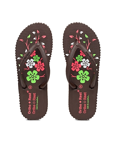 Ortho + Rest Women's Hawai Ortho Slippers - R115-R115_Brownn
