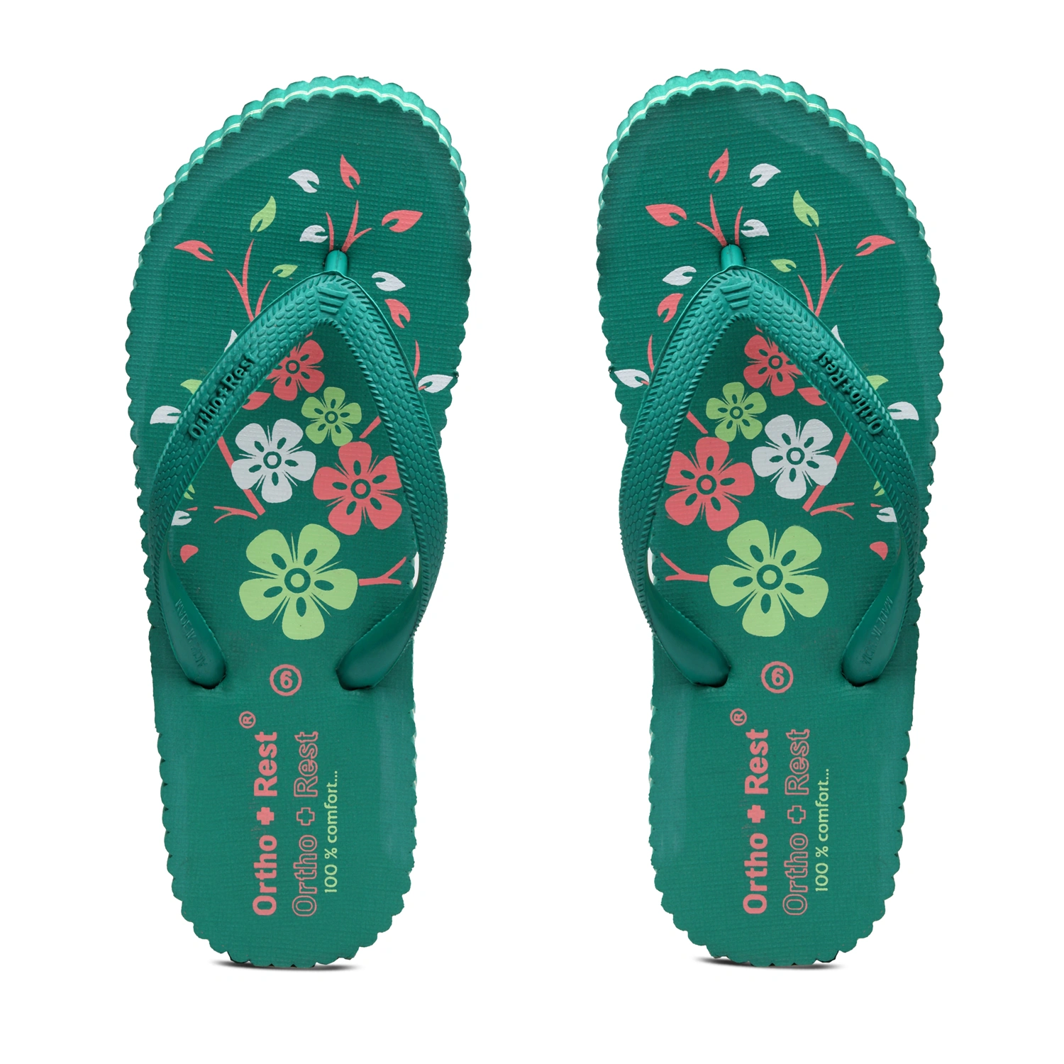 Ortho + Rest Women's Hawai Ortho Slippers - R115-R115_Greenn