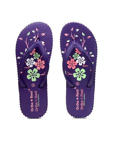 Ortho + Rest Women's Hawai Ortho Slippers - R115-R115_Purplee