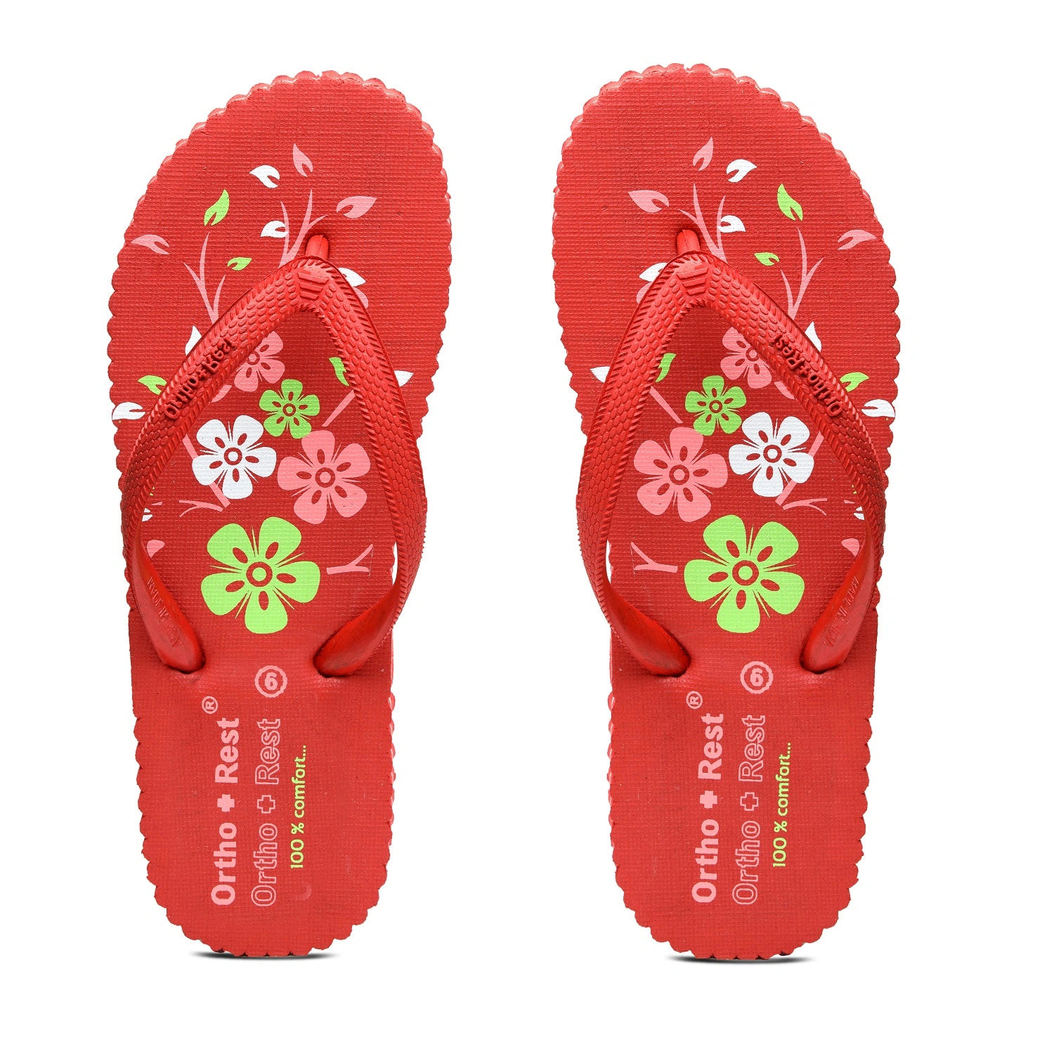 Ortho + Rest Women's Hawai Ortho Slippers - R115-R115_Redd