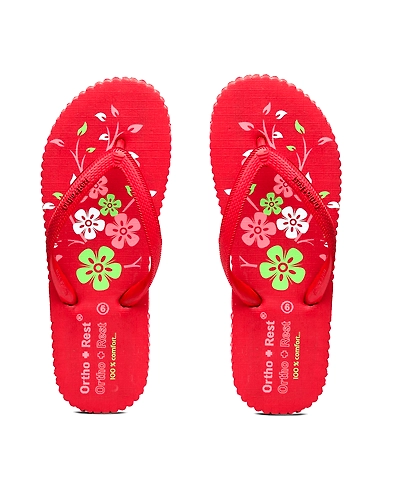 Ortho + Rest Women's Hawai Ortho Slippers - R115-R115_Redd