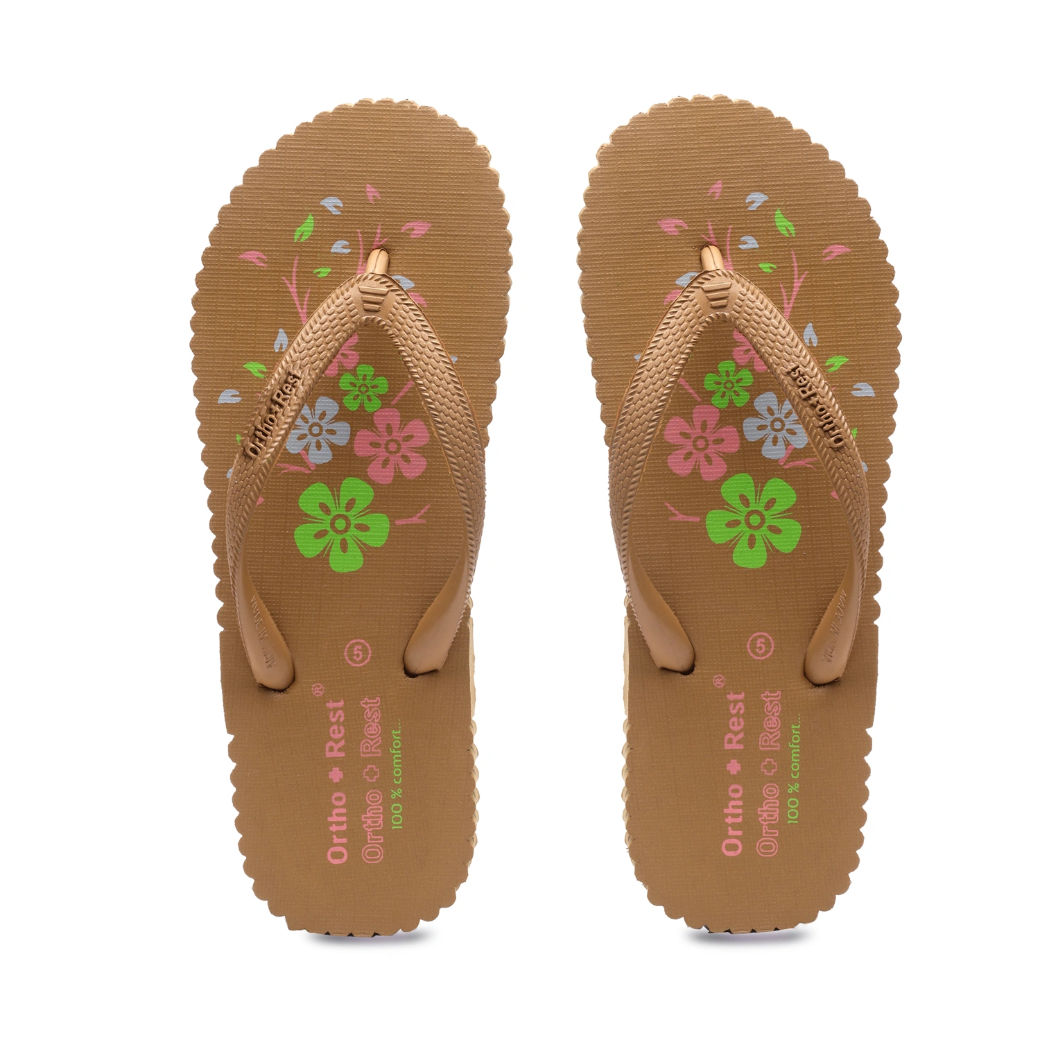 Ortho + Rest Women's Hawai Ortho Slippers - R115-R115_Tann