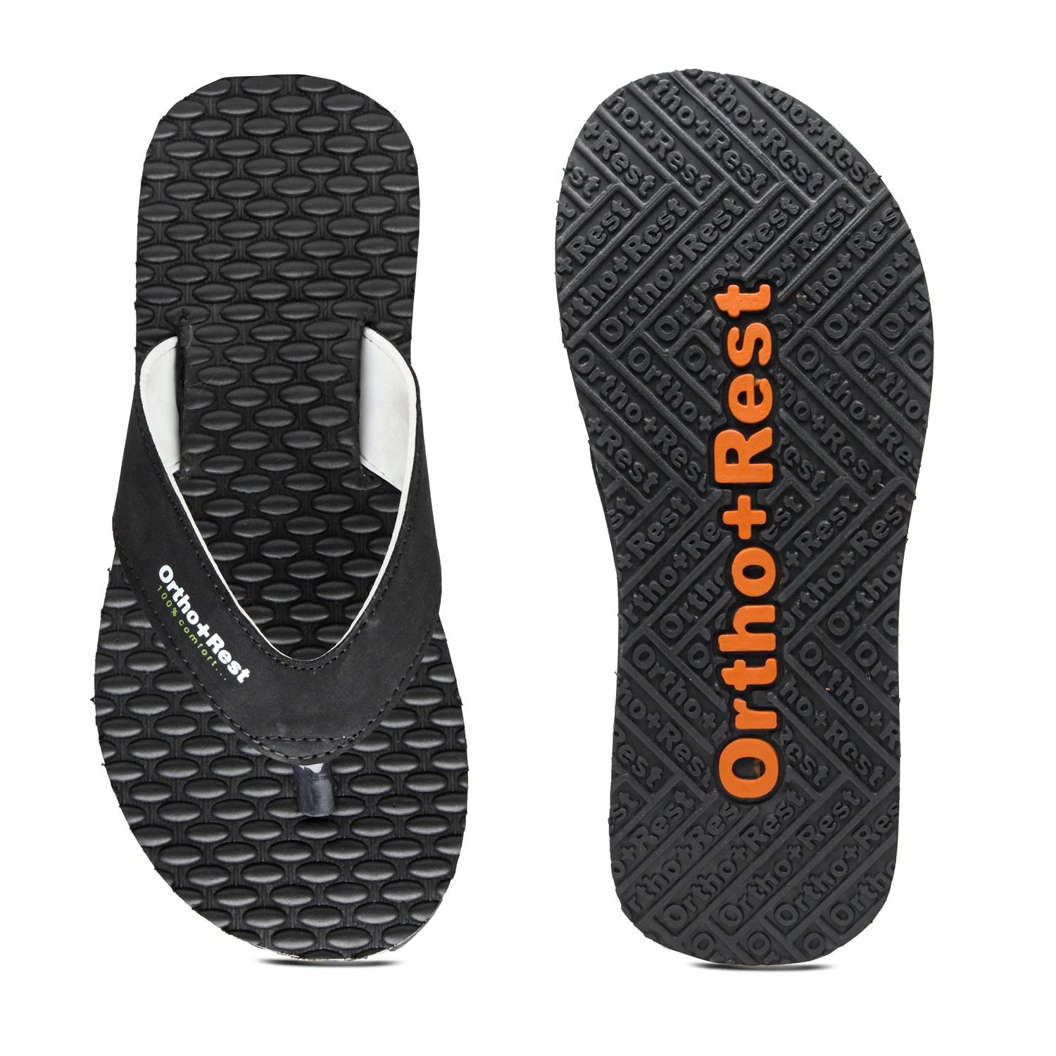 Ortho + Rest Men's Comfortable Extra Soft Ortho Doctor Slippers - M556-4