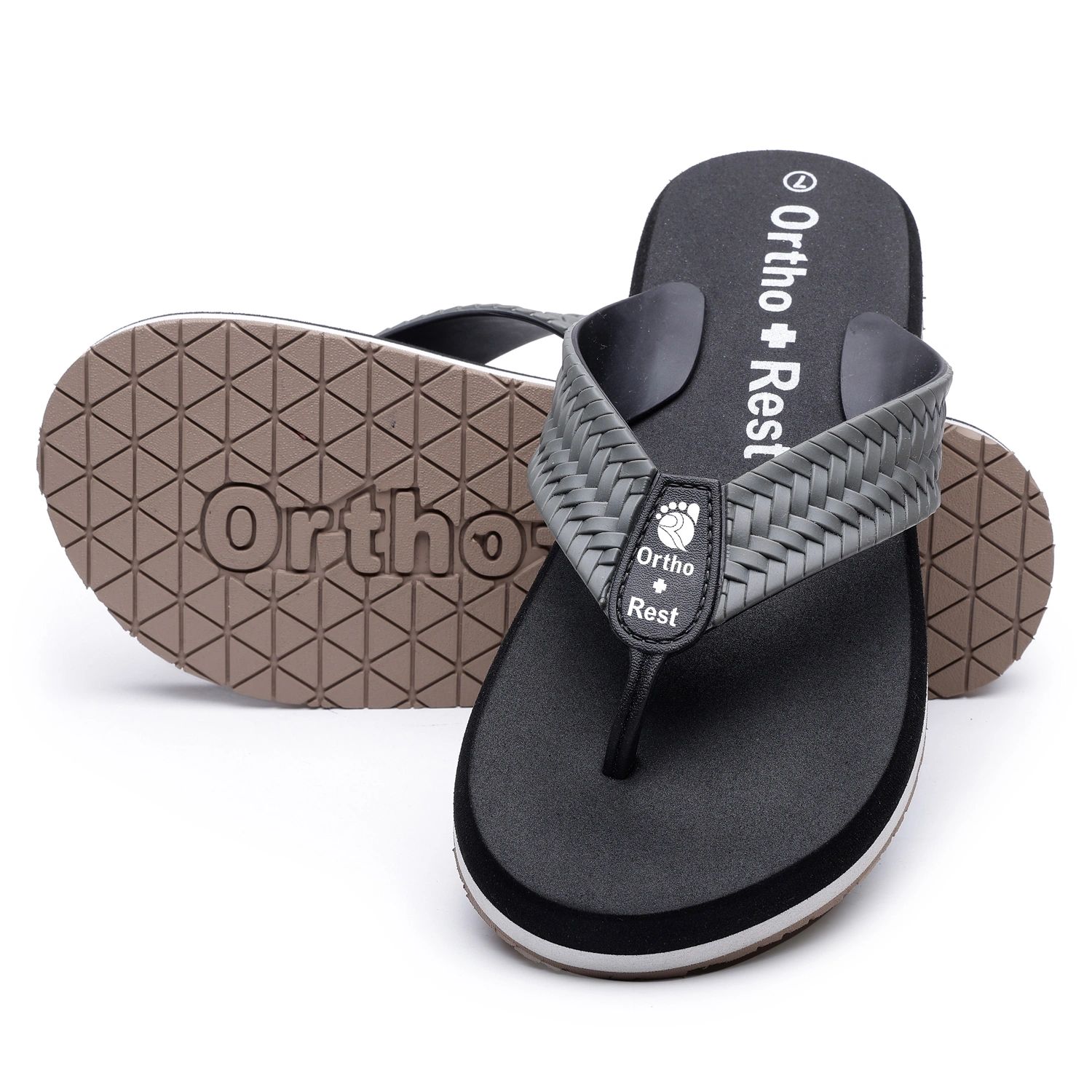 Ortho + Rest Men slippers with cushioned footbed - M10010-1