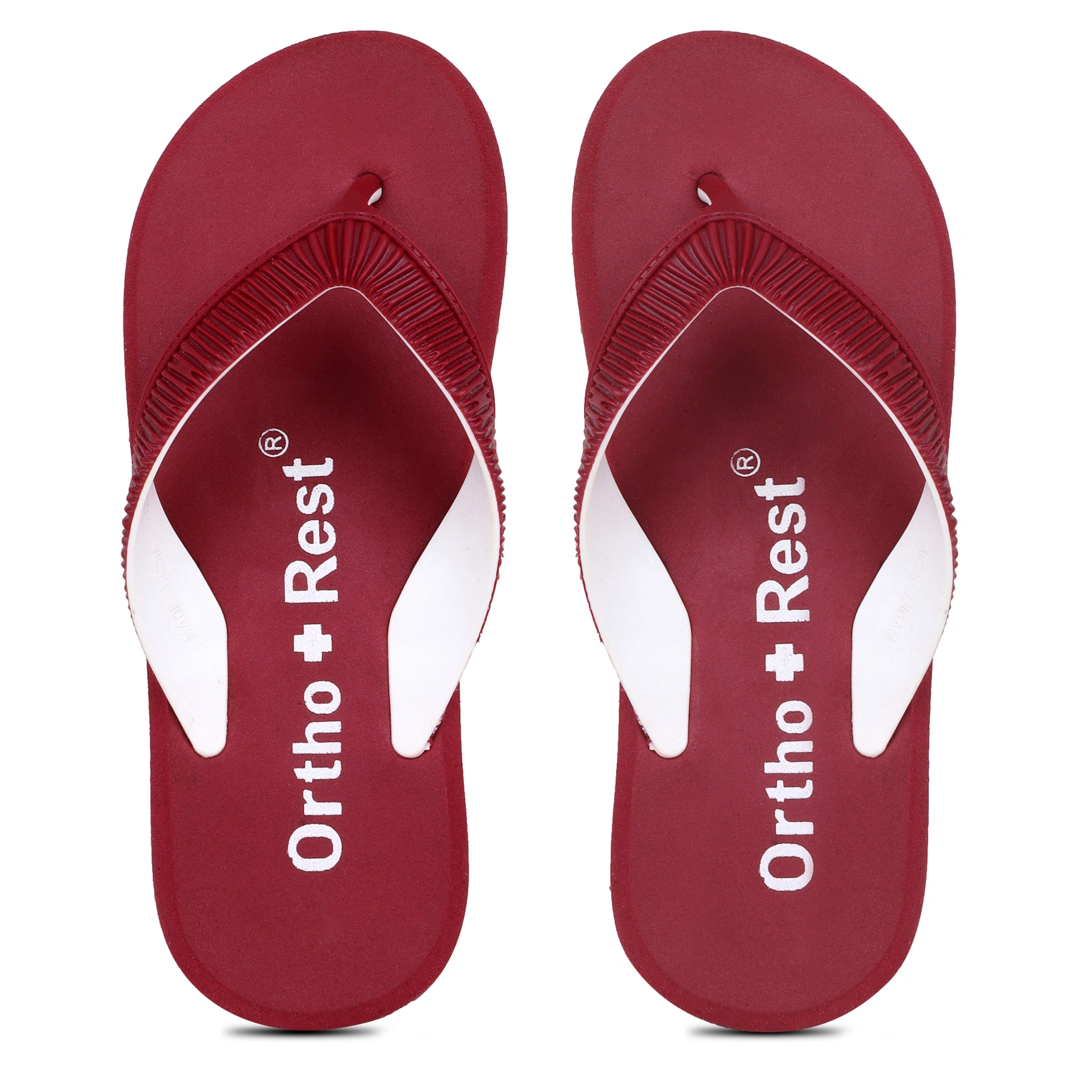 Ortho + Rest Doctor Slippers for Women Orthopedic Non Slip, Lightweight and Comfortable - L219-L219_Maroon