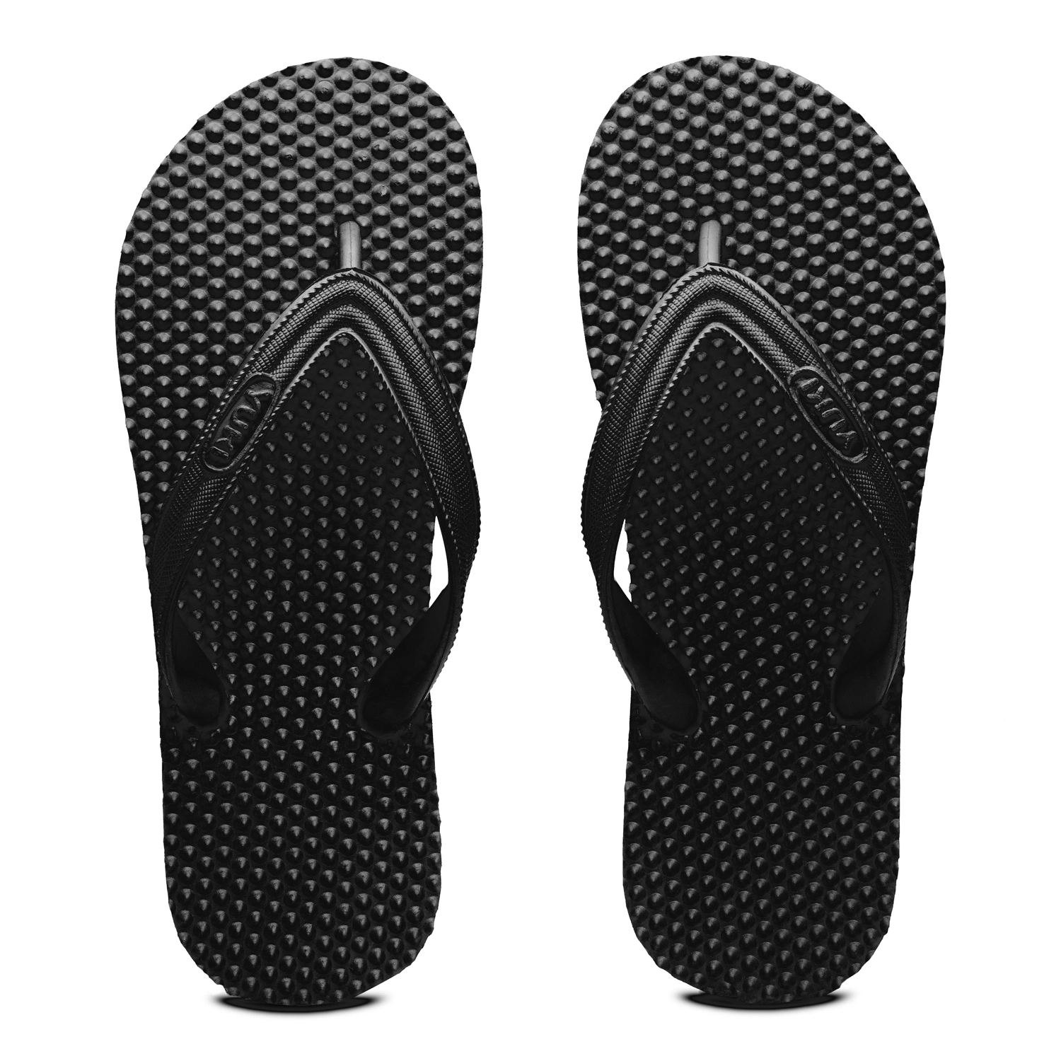 YUKI Men and Women Slipper Accupressure Flip Flops Hawai Chappal - Yuki_Health-Yuki_Health_Black