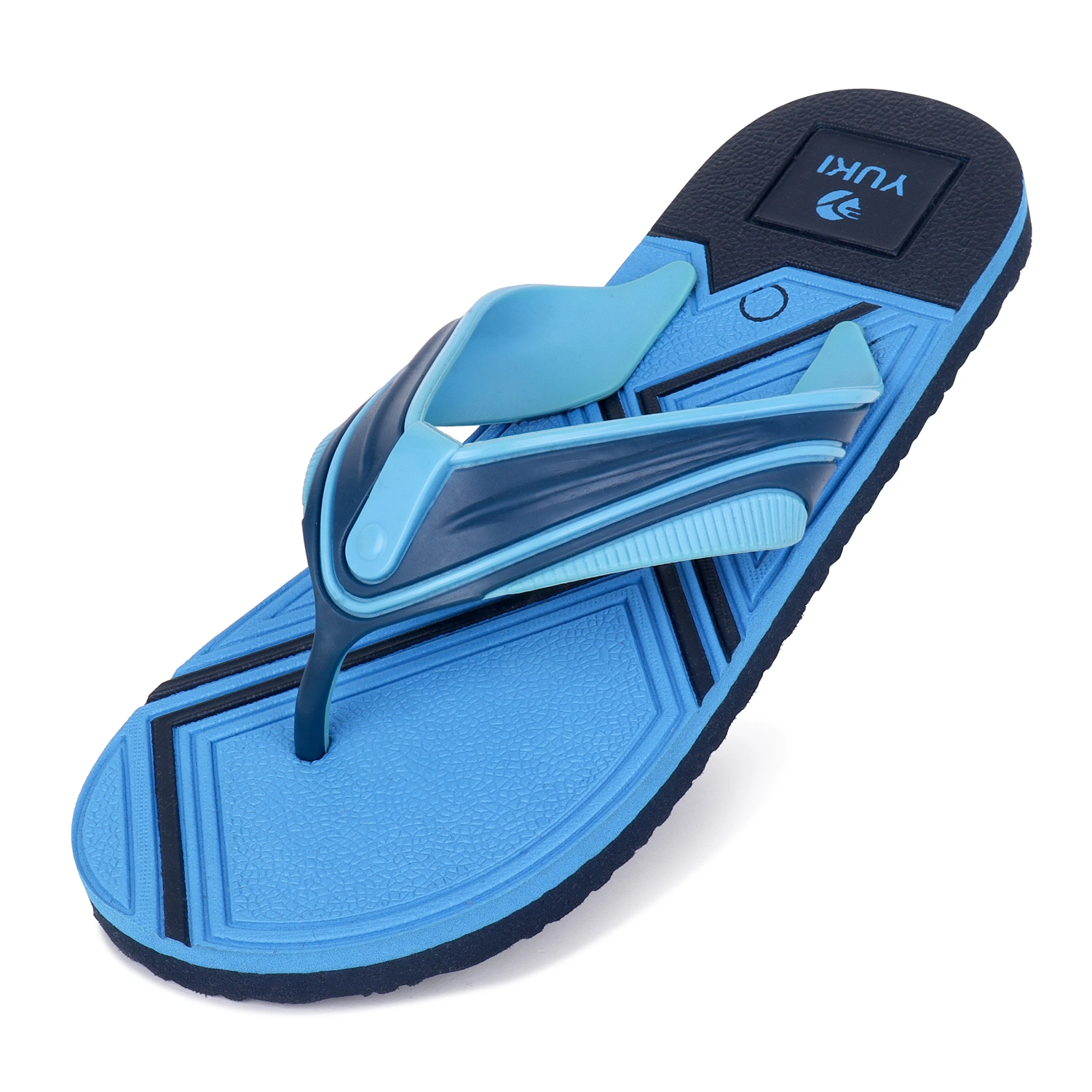 YUKI Men Slippers | Stylish Hawai Chappal Rubber Flip Flops-Blue-3