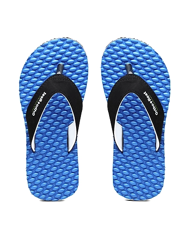 Ortho + Rest Men's Comfortable Extra Soft Ortho Doctor Slippers - M556-M556_Blue