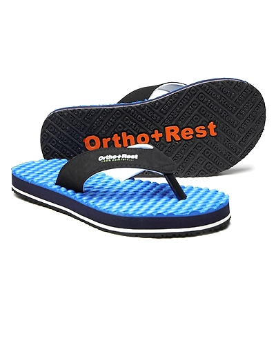 Ortho + Rest Men's Comfortable Extra Soft Ortho Doctor Slippers - M556-Blue-1