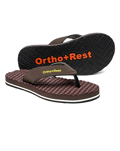 Ortho + Rest Men's Comfortable Extra Soft Ortho Doctor Slippers - M556-M5556_Black
