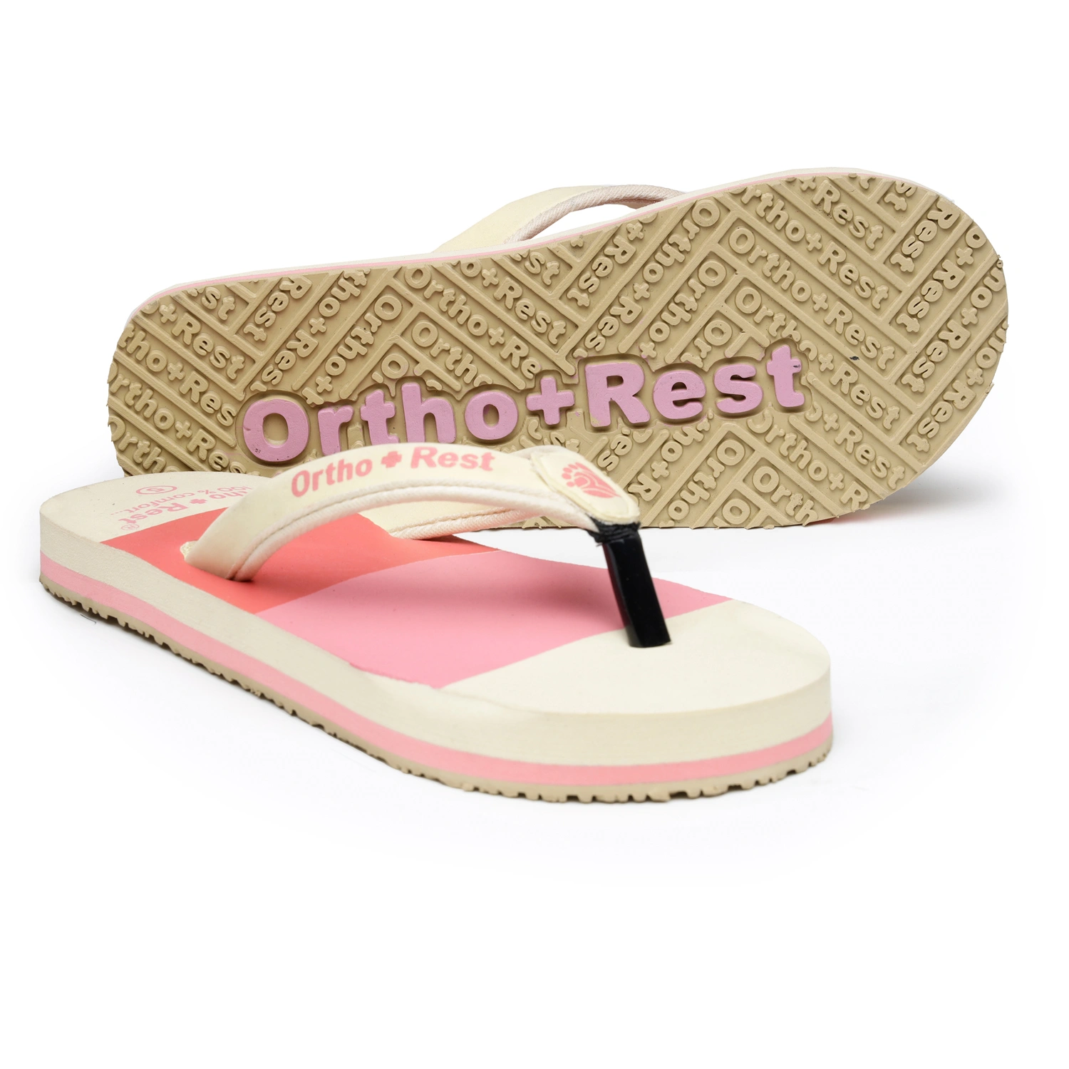 Ortho + Rest Women's &amp; Girl's Extra Soft Doctor Ortho Slippers - L301-Pink-1