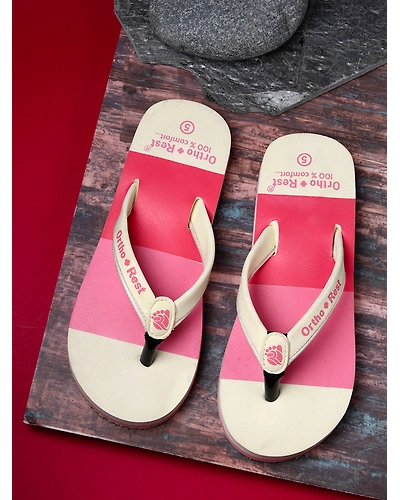 Ortho + Rest Women's &amp; Girl's Extra Soft Doctor Ortho Slippers - L301-L301_Pink