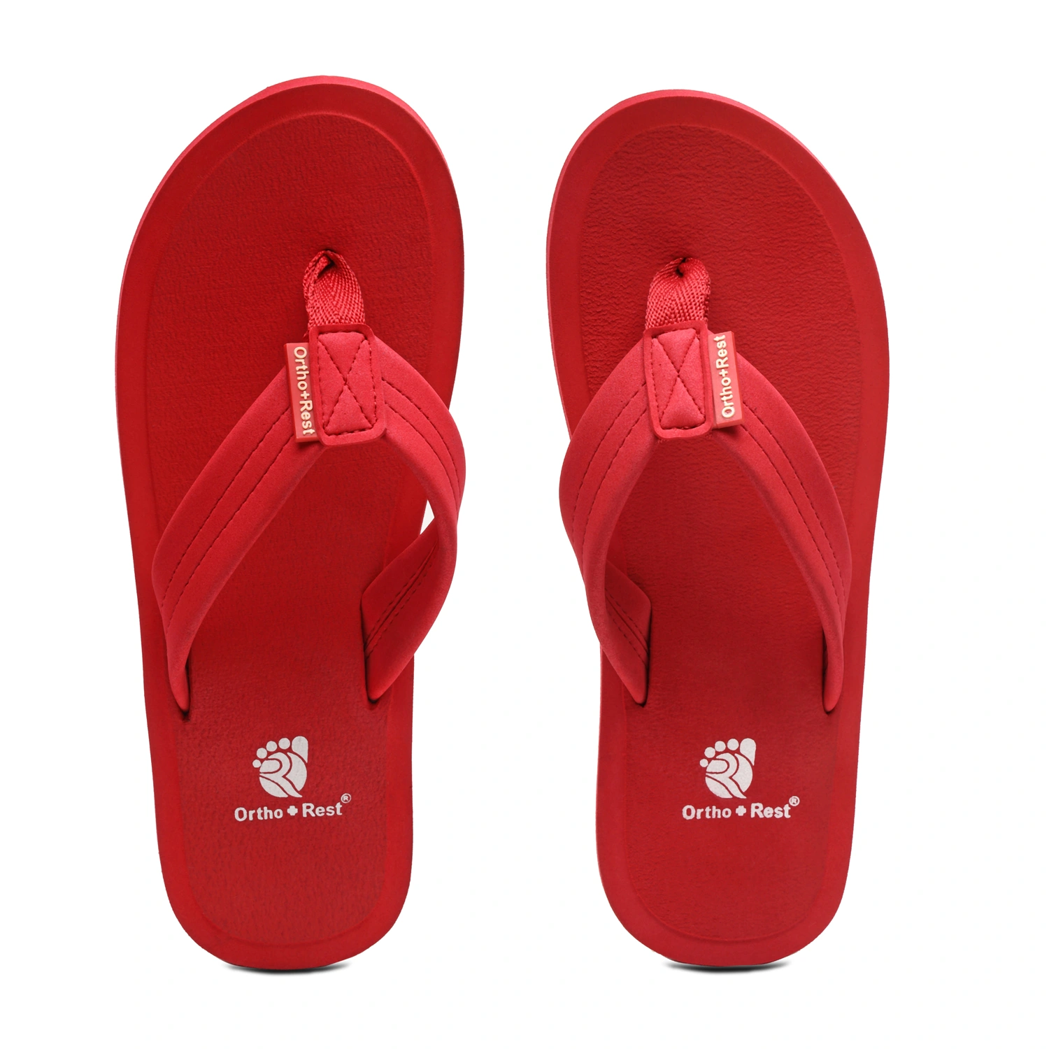 Ortho + Rest Soft comfortable and stylish flip flop slippers for Women - L557-M557_Red