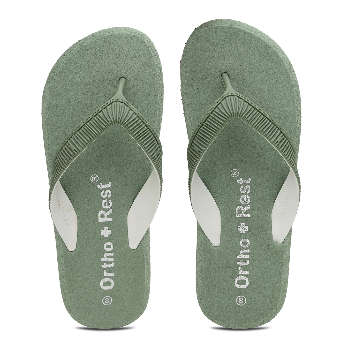 Ortho + Rest Doctor Slippers for Women Orthopedic Non Slip, Lightweight and Comfortable - L219-L219_Green