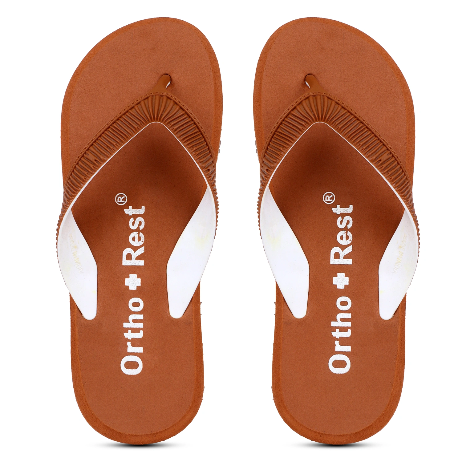 Ortho + Rest Doctor Slippers for Women Orthopedic Non Slip, Lightweight and Comfortable - L219-L219_Tan