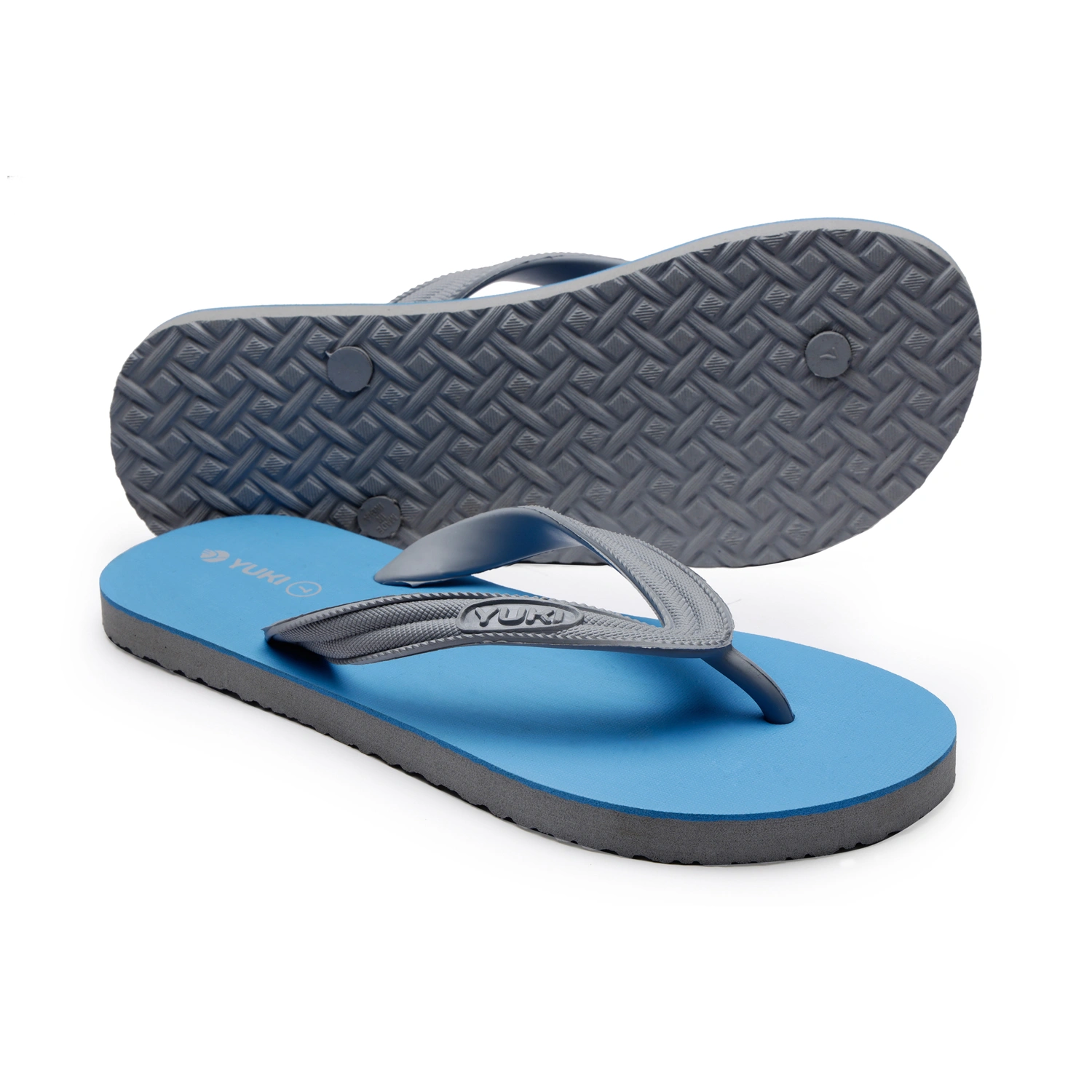 YUKI Unisex Slippers | Comfortable &amp; Ultra-Light, Waterproof Non-Slip Thong - Yuki_H01-GreyBlue-2