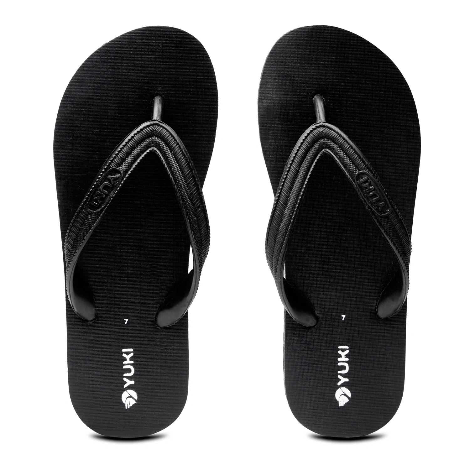 YUKI Unisex Slippers | Comfortable &amp; Ultra-Light, Waterproof Non-Slip Thong - Yuki_H01-Yuki_H01_SmallBlack