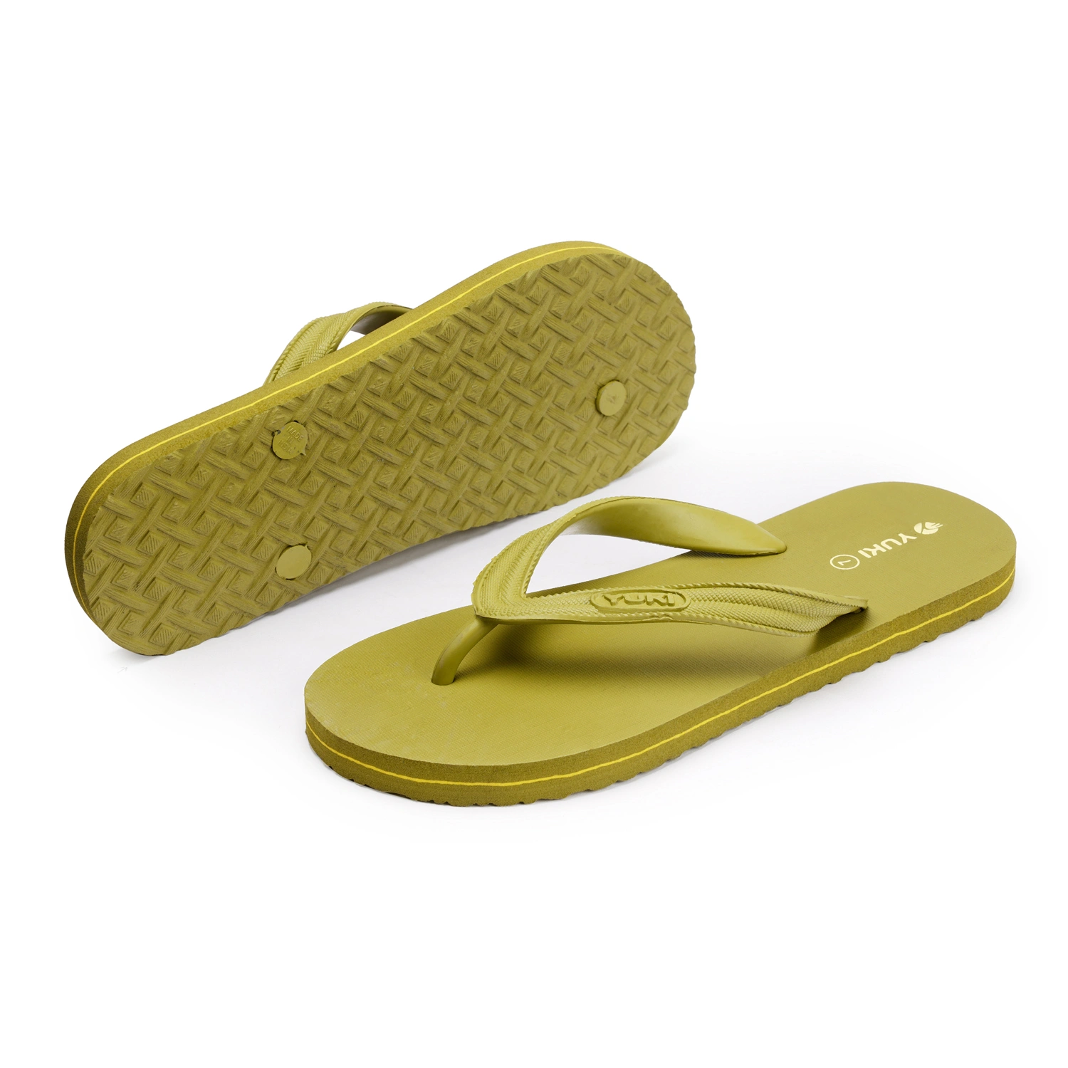 YUKI Unisex Slippers | Comfortable &amp; Ultra-Light, Waterproof Non-Slip Thong - Yuki_H01-SmallOlive-1