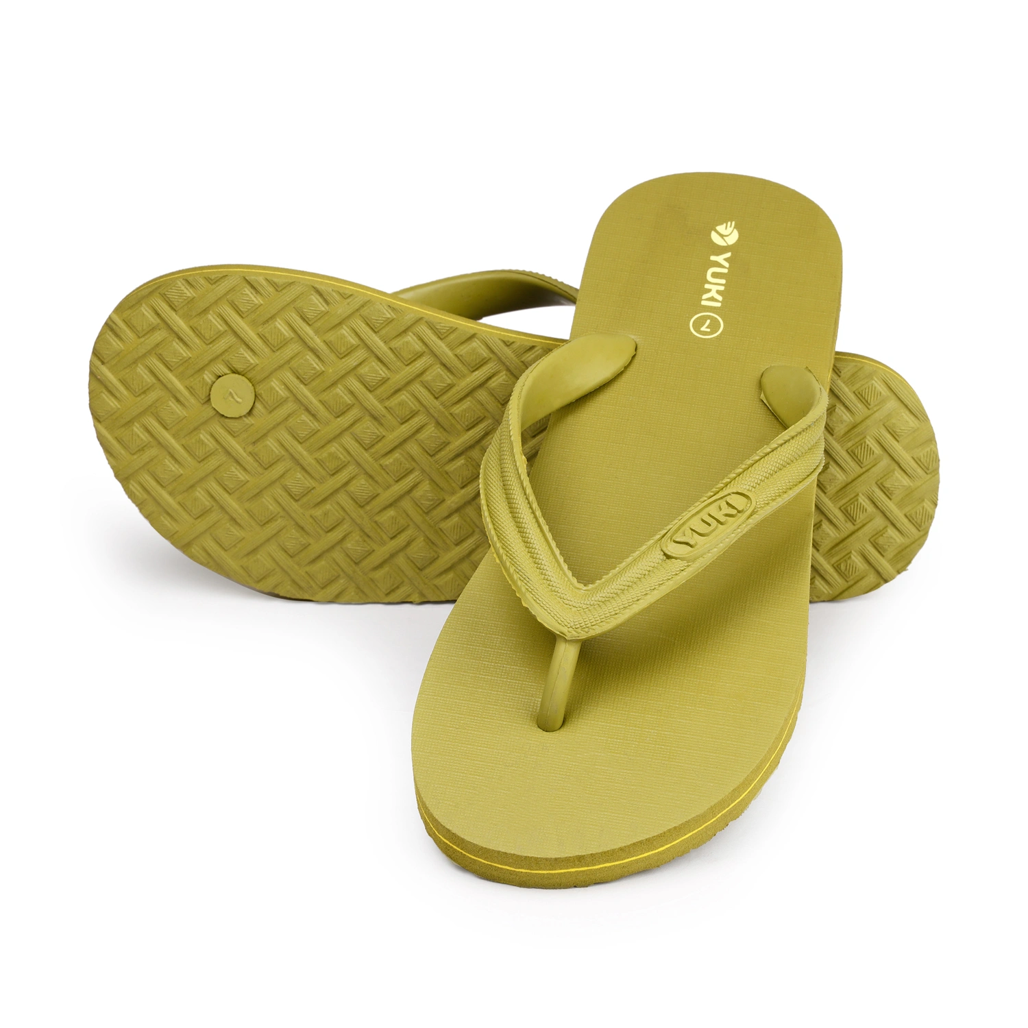 YUKI Unisex Slippers | Comfortable &amp; Ultra-Light, Waterproof Non-Slip Thong - Yuki_H01-SmallOlive-2