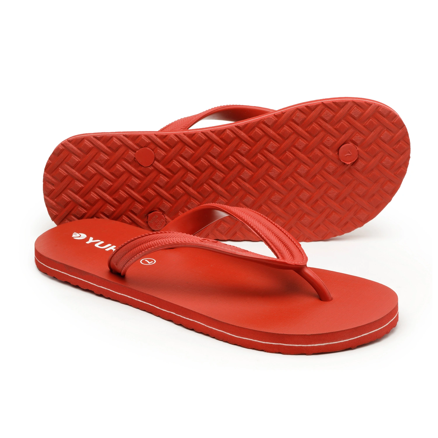 YUKI Unisex Slippers | Comfortable &amp; Ultra-Light, Waterproof Non-Slip Thong - Yuki_H01-SmallRed-2