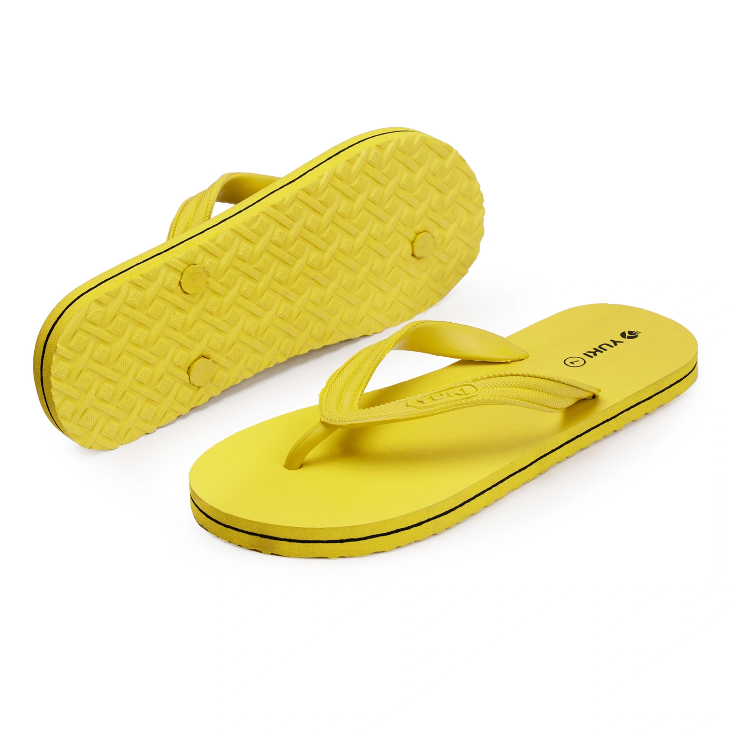 YUKI Unisex Slippers | Comfortable &amp; Ultra-Light, Waterproof Non-Slip Thong - Yuki_H01-Yellow-1