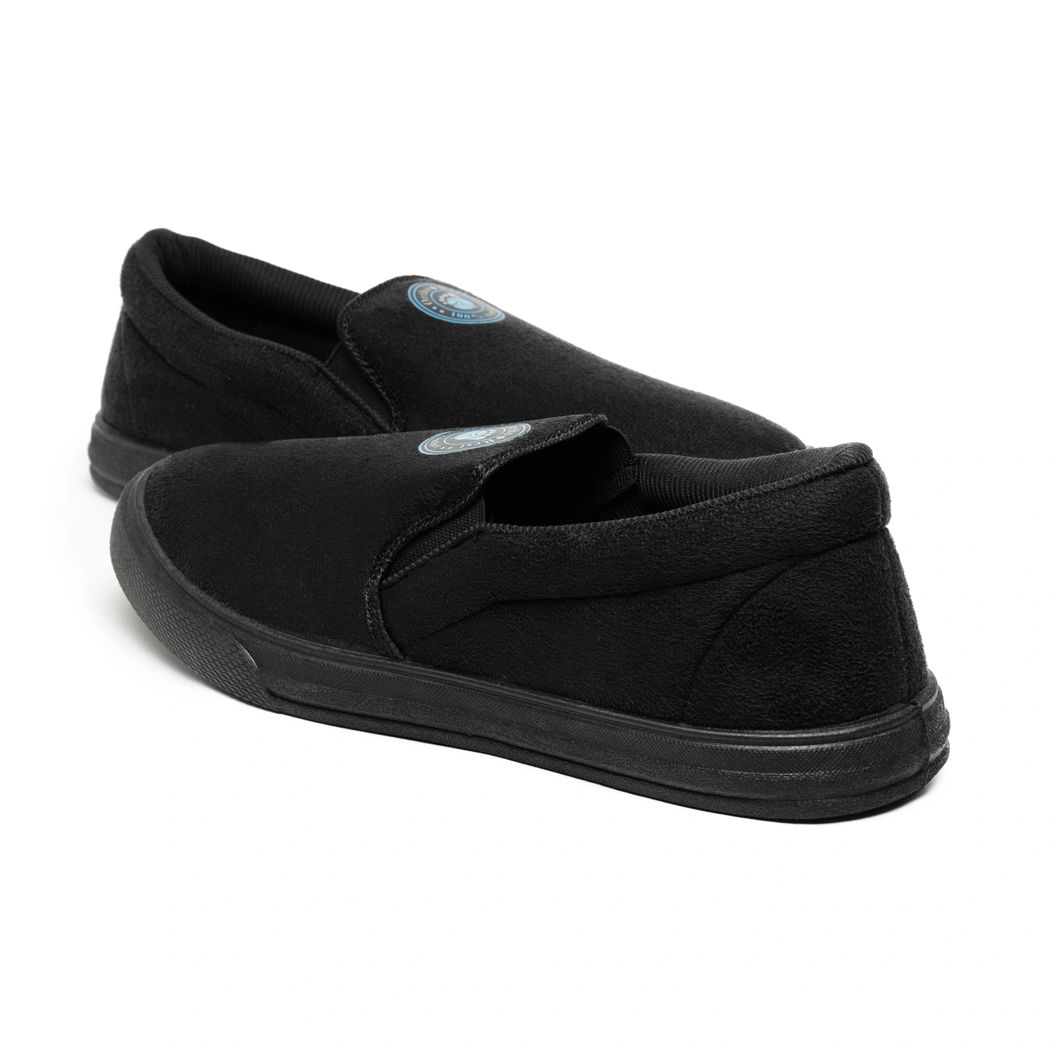 Ortho + Rest Men's Comfortable Lightweight Lofer without Lace Walking Shoes-Black-4