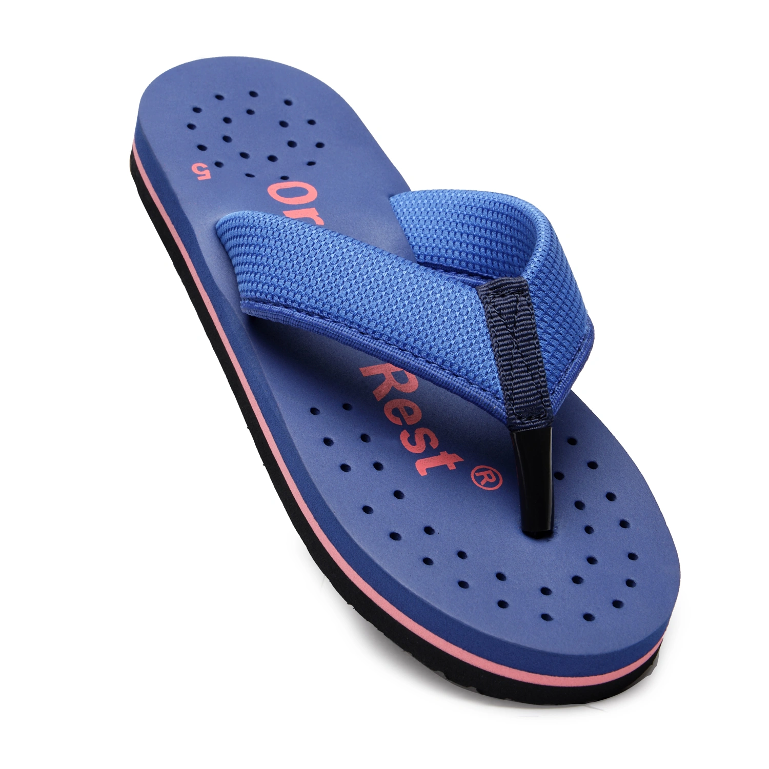 Ortho + Rest Extra Soft Slippers for Women | Doctor Ortho Slippers for Women | Orthopedic Flip Flops Footwear for Home Daily Use-Blue-5