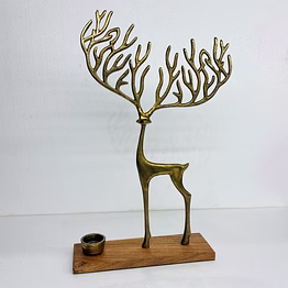 reindeer with tea holder, branch candelabra christmas decoration,reindeer statue