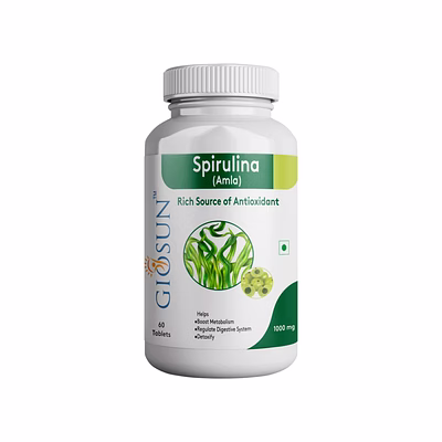 giosun spirulina with amla - 1000mg tablet