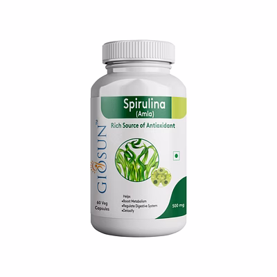giosun spirulina with amla - 500mg capsule