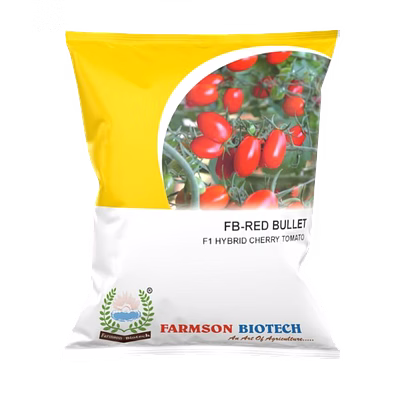 farmson biotech private limited fb-red bullet (oval) f1 hybrid cherry tomato seeds
