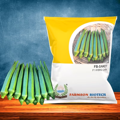 farmson biotech private limited fb-saket f1 hybrid okra seeds