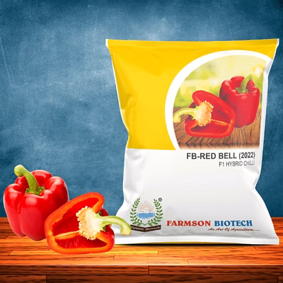 farmson biotech private limited fb-red bell (2022) f1 hybrid sweet pepper seeds
