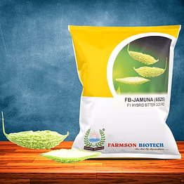 fb-jamuna (6525) f1 hybrid white bitter gourd seeds (short)