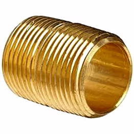 brass close nipple