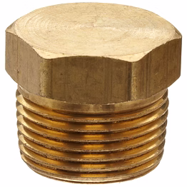brass hex stop plug