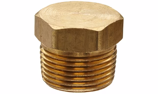 Brass Hex Stop Plug