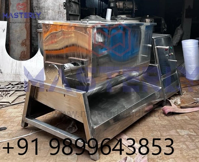 Ribbon Blender Machine Exporter from India 500 liter  200 kg mixer  Tilting ribbon blender-12625590