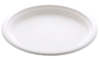 10" 248MM ROUND PLATE BAGASSE TABLEWARE