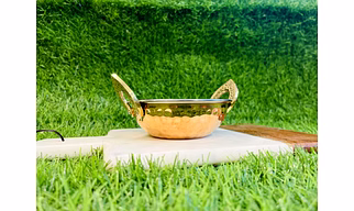 STEEL COPPER SERVING KADHAI