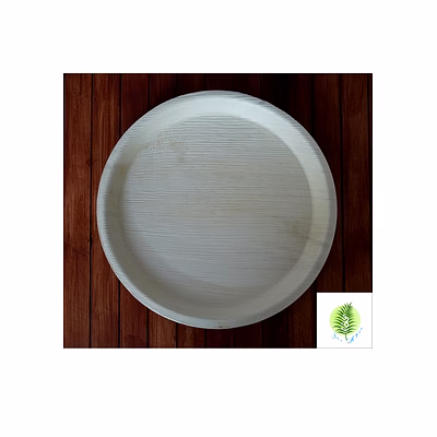sri agro 12 inch round areca plate