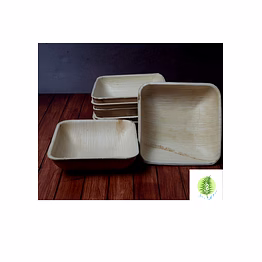 sri agro 5.5 inch square areca bowl