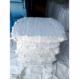 uncarded bleached cotton