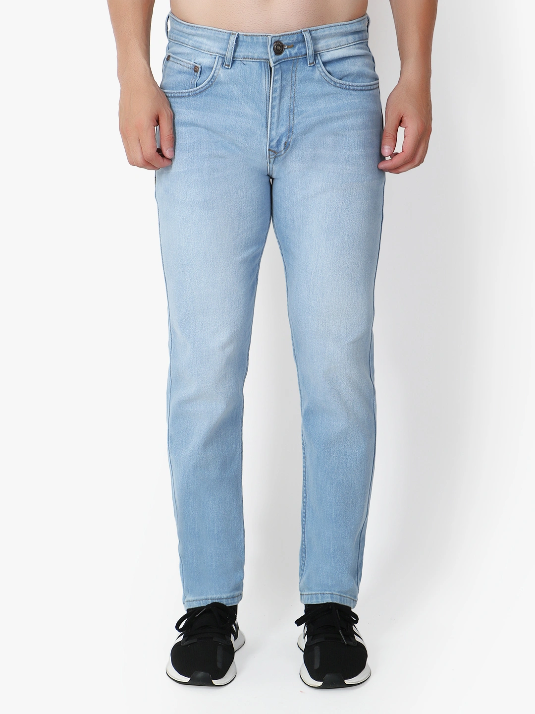 Men's Urban Slim Straight Fit Heavy Fade Strechable Organic Cotton Jeans-e85e8e4412f2f2e8